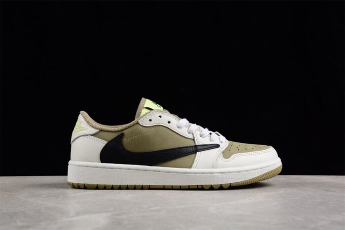 Travis Scott x Air Jordan 1 Low Golf Neutral Olive - Imagem 4