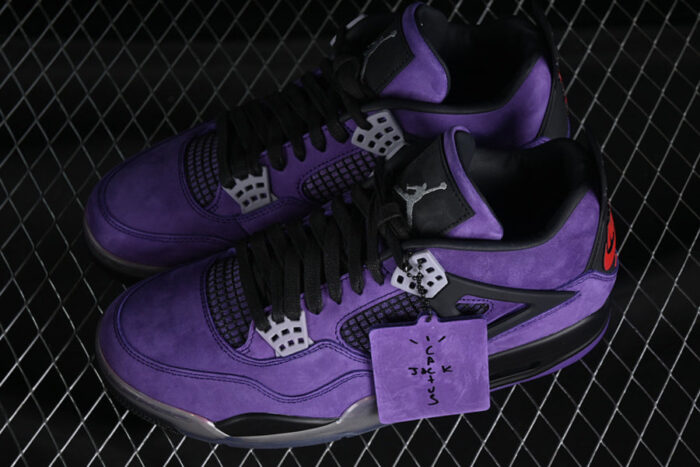 Air Jordan 4 x Travis Scott Purple Suede - Imagem 8