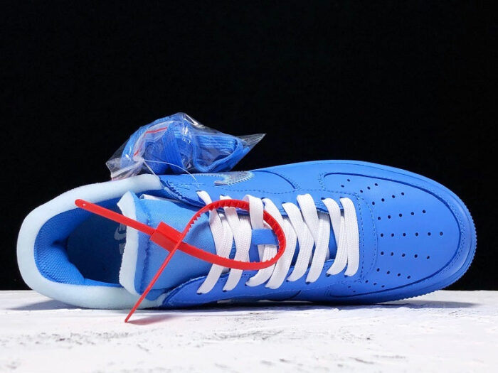 Nike X Off White Air Force 1 Low University Blue - Imagem 6