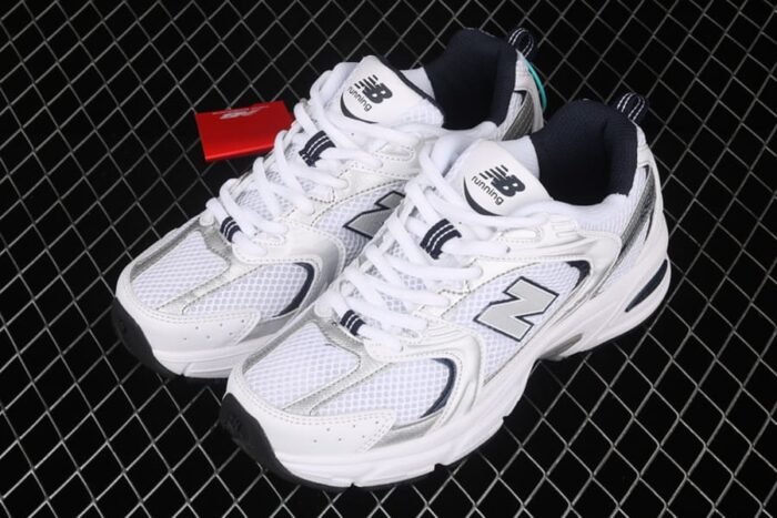 New Balance 530 White Silver Navy - Imagem 6