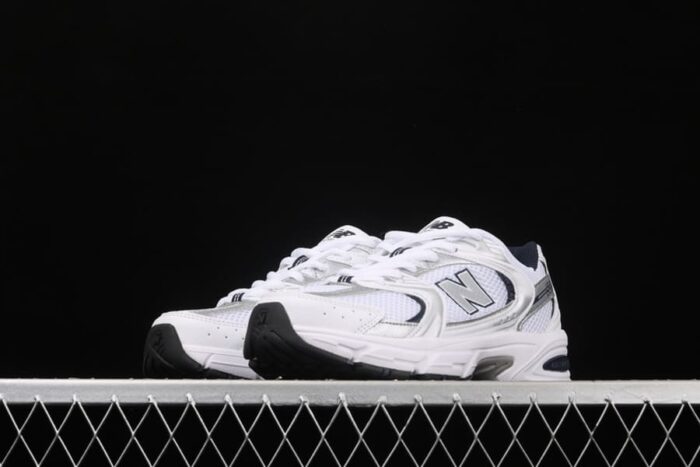 New Balance 530 White Silver Navy - Imagem 7