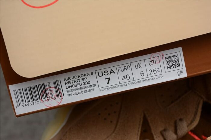 Air Jordan 6 Retro - Travis Scott "British Khaki" - Imagem 10