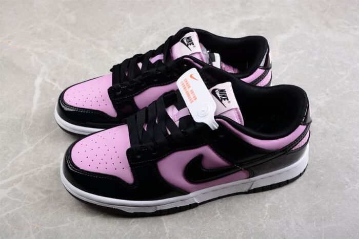 Nike Dunk Low Black Patent Pink - Imagem 3