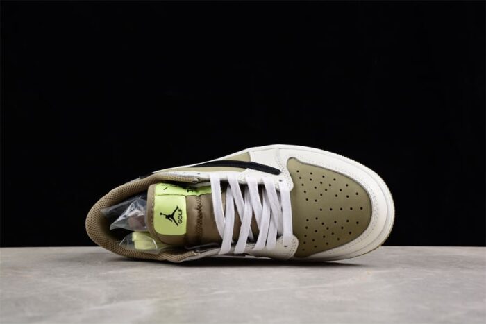 Travis Scott x Air Jordan 1 Low Golf Neutral Olive - Imagem 6