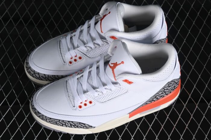 Air Jordan 3 White Georgia Peach - Imagem 9