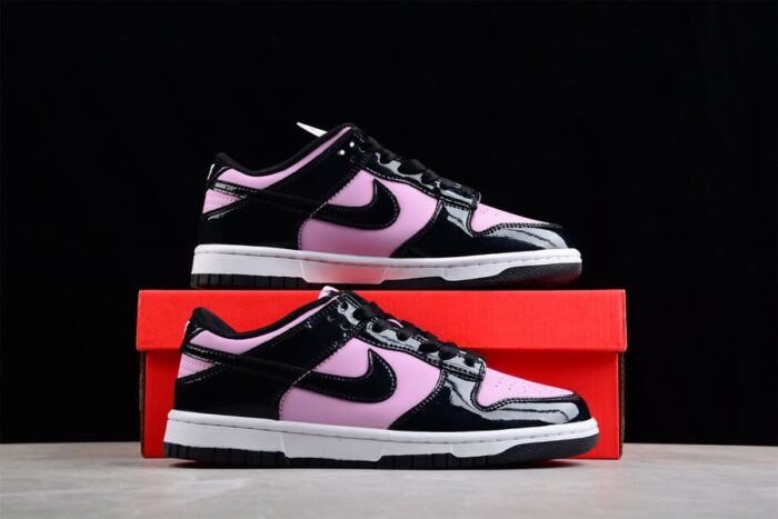 Nike Dunk Low Black Patent Pink - Imagem 2