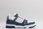 Louis Vuitton LV Trainer Monogram Denim White Blue - Imagem 9