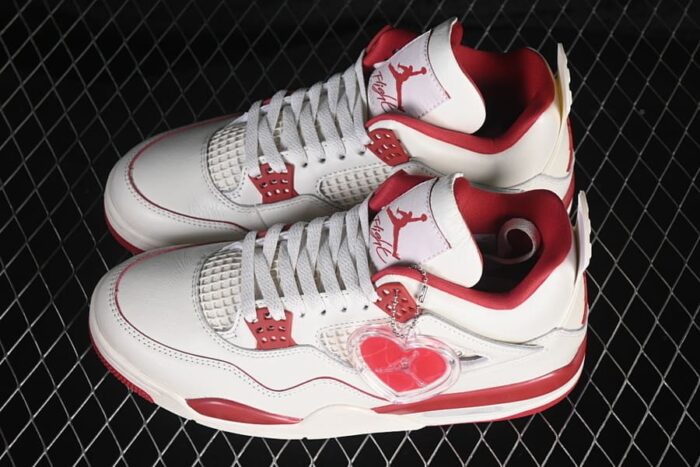 Air Jordan 4 Valentine's Day Pale Ivory Sierra Red (2026) - Imagem 10