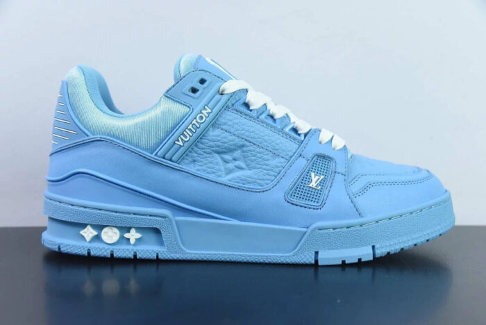 LV Trainer Blue Embossed Monogram - Imagem 3