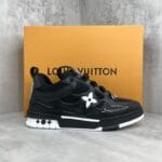 Louis Vuitton LV Skate Sneaker Black White - Imagem 2