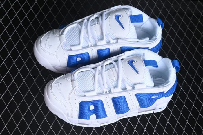 Nike Air More Uptempo Low White Hyper Royal - Imagem 7