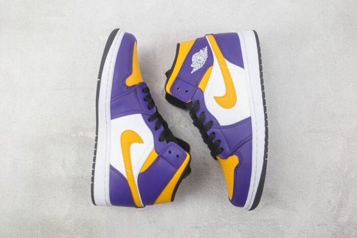 Air Jordan 1 Mid GS Lakers 2022 - Imagem 3