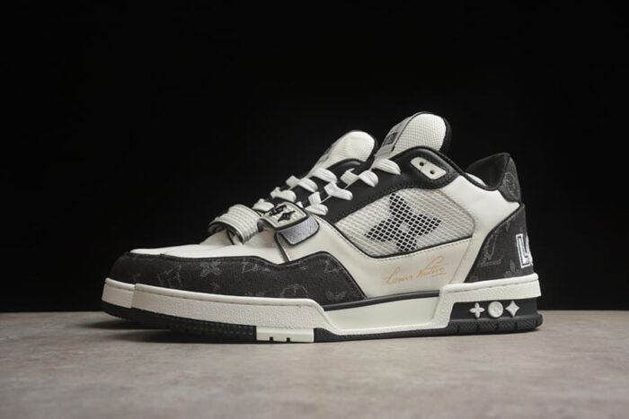 Louis Vuitton Trainer Black White - Imagem 8