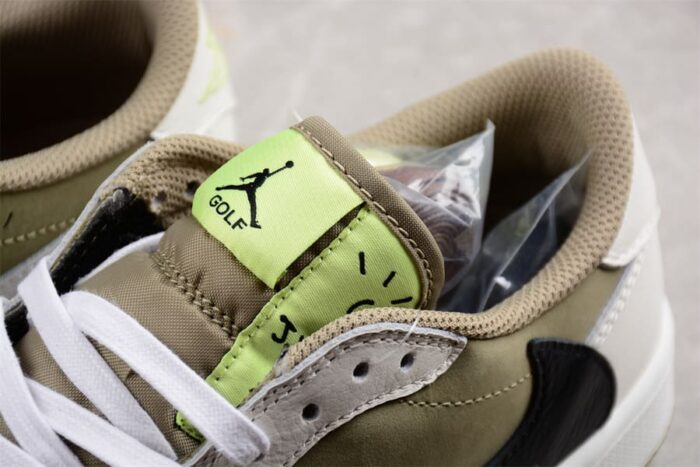 Travis Scott x Air Jordan 1 Low Golf Neutral Olive - Imagem 9
