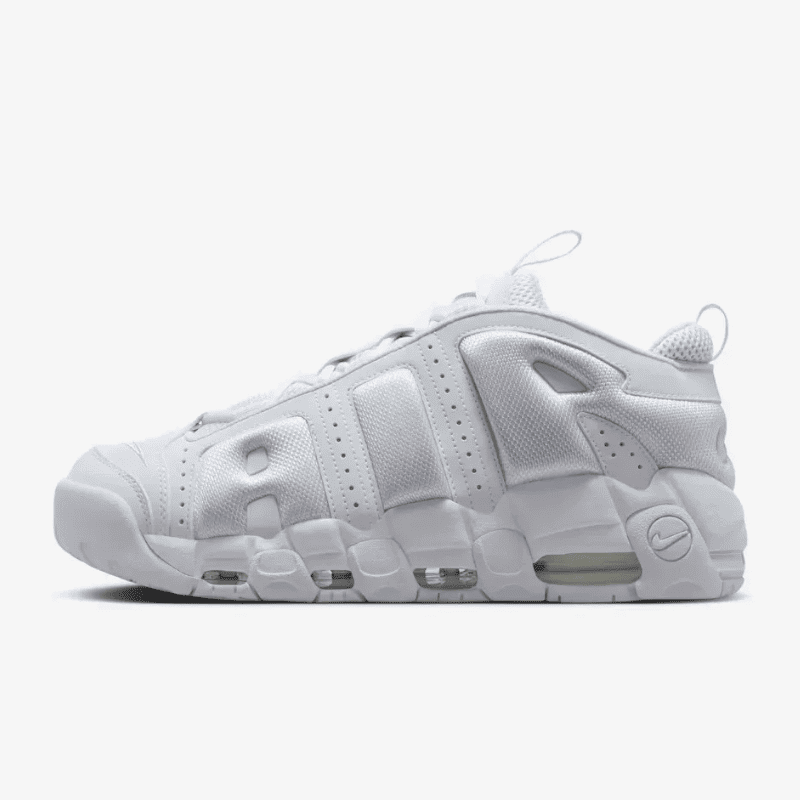 Designsemnome_5_ed4ca2e3-5744-43bb-8976-a1f25aff1c88 Nike Air More Uptempo Low Triple White - Imagem 1