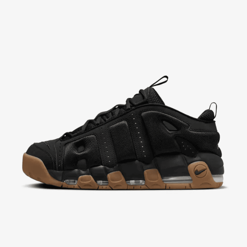 Designsemnome_ca1331d1-574c-45b4-b014-cf65f415e5ea Nike Air More Uptempo Low Black Gum - Imagem 1
