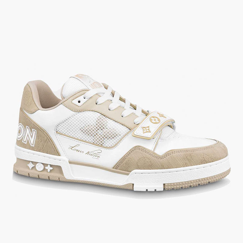 Sem-Titulo-4_cb4bf56c-a621-4940-9d42-d5cab0c823e0 Louis Vuitton Trainer Beige White - Imagem 1