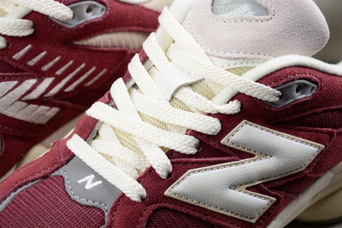 New Balance 9060 Washed Burgundy - Imagem 6