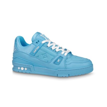 LV Trainer Blue Embossed Monogram