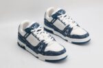 Louis Vuitton LV Trainer Monogram Denim White Blue - Imagem 3