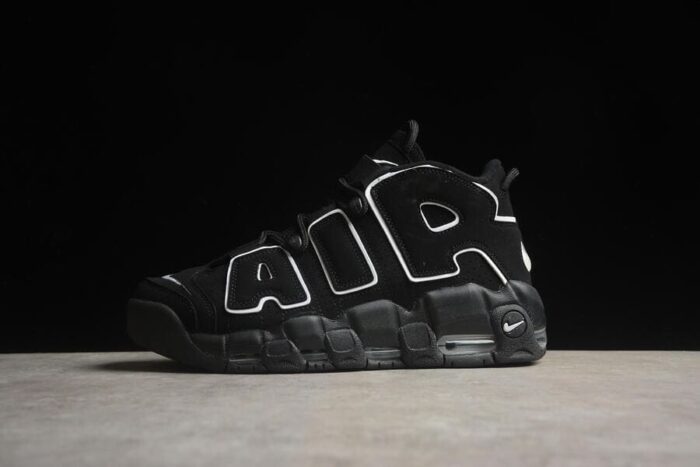 Nike Air More Uptempo Black White - Imagem 2