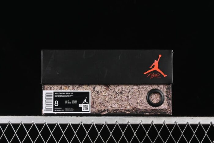 Air Jordan 4 RM Fence Green "Nigel Sylvester" - Imagem 8