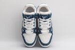 Louis Vuitton LV Trainer Monogram Denim White Blue - Imagem 6