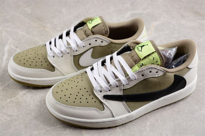 Travis Scott x Air Jordan 1 Low Golf Neutral Olive - Imagem 8