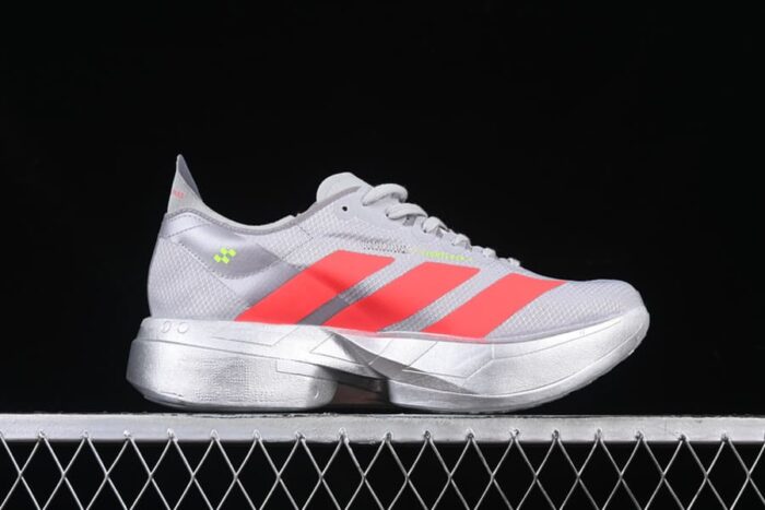 Adidas Adizero Adios Pro 4 Grey Two Lucid Red - Imagem 3