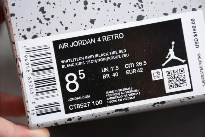Air Jordan 4 Retro White Oreo - Imagem 10