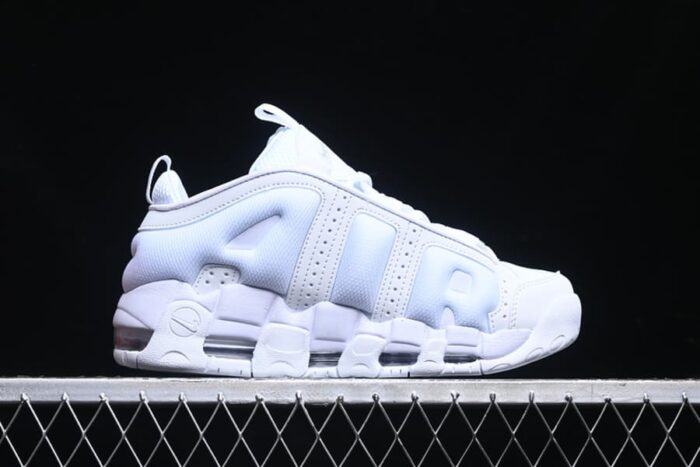 Nike Air More Uptempo Low Triple White - Imagem 3