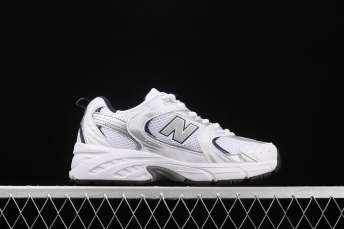 New Balance 530 White Silver Navy - Imagem 3
