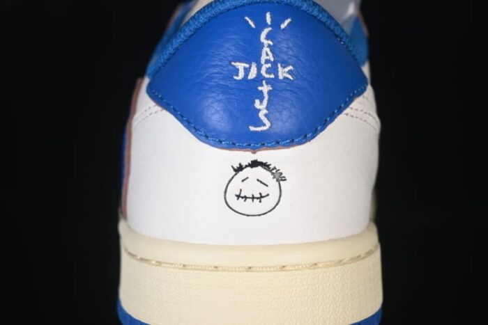 Air Jordan 1 Low Travis Scott x Fragment OG SP Sail Military Blue - Imagem 5