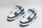 Louis Vuitton LV Trainer Monogram Denim White Blue - Imagem 4