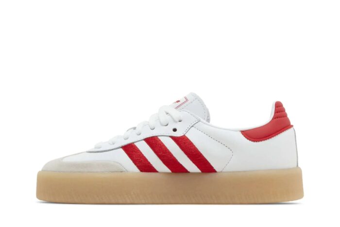 Adidas Sambae White Better Scarlet Gum - Imagem 5